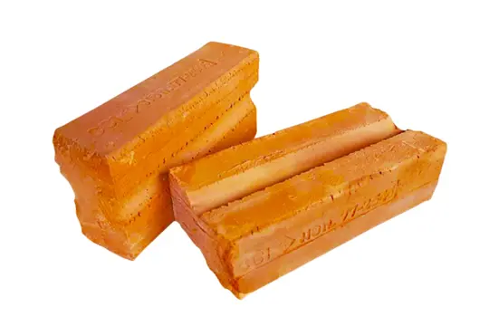 อิฐมอญ มอก. 77-2565 ประเภท ข - ขนาด: 4x6.5x14 ซม., น้ำหนัก: 0.55 กก./ก้อน