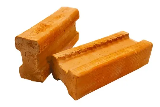 อิฐมอญ มอก. 77-2565 ประเภท ค - ขนาด: 4x6.5x14 ซม., น้ำหนัก: 0.50 กก./ก้อน